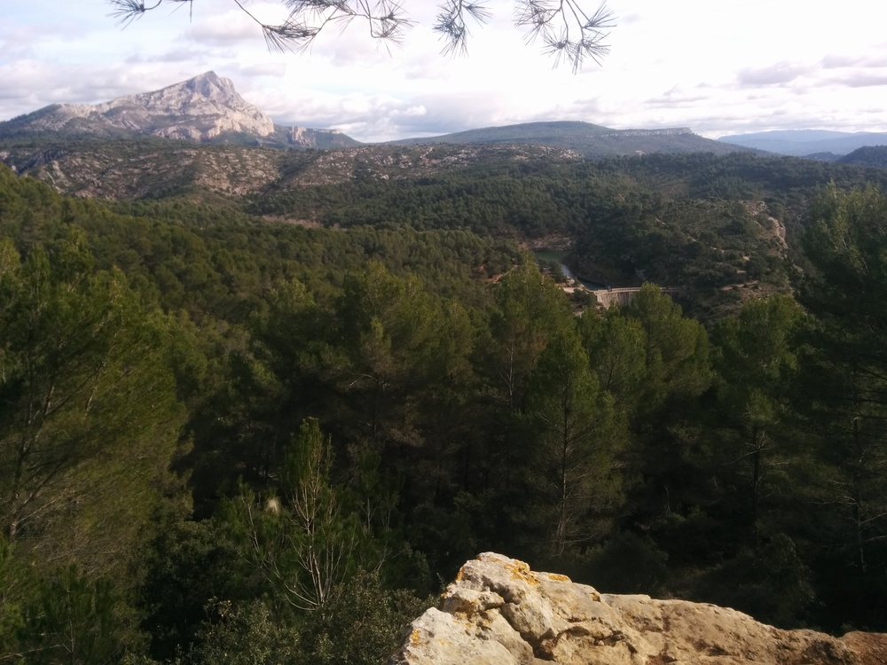 View of St.-Victoire from Bibemus Plateau